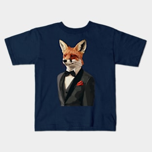 fox gentleman Kids T-Shirt